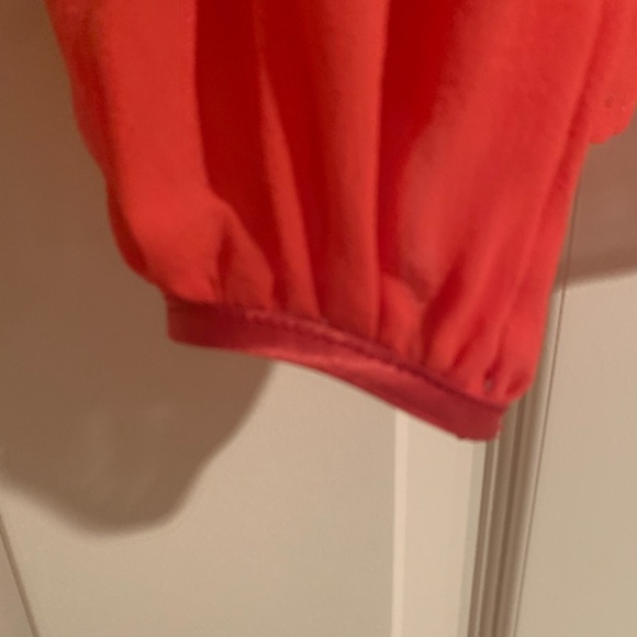 Elisabetta Franchi Red Blouse with Satin Trim - Picture 4 of 5